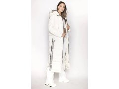 Dámská dlouhá zimní bunda AG3-3038 světle béžová - Ann Gissy 1