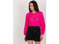 Dámský svetr BA SW 9008.35P fluo růžový - FPrice 2