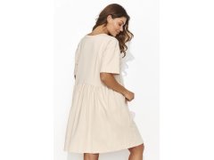 Denní šaty NU470 béžové - Numinou 1