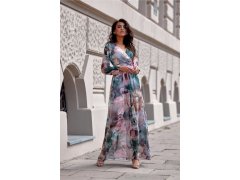 Dámské letní šaty SUK0419-65D zeleno-růžové - Roco 1