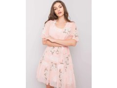 Dámské květované šaty LK SK 508129.06X Pudr růžová - Lakerta 2
