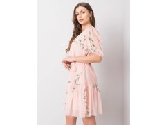 Dámské květované šaty LK SK 508129.06X Pudr růžová - Lakerta 4