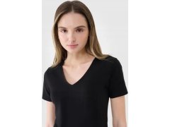 Dámské Slim fit tričko 4FWSS25TTSHF1990 20S Černá - 4F 1