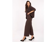 Dámské kalhoty IT SP FL9068.96 Tmavě hnědá - Rue Paris 1