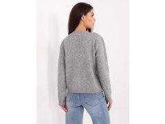 Dámský svetr PM SW F513.16 Šedý s&nbsp;ecru - FPrice 1