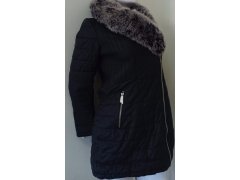 Dámská zimní bunda s kožíškem LD-5520 černá - Goodlooking 1