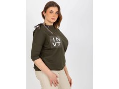 Dámská halenka EM BZ HW 20 478.42P Khaki tmavě zelená - FPrice 2