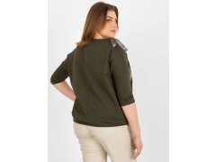 Dámská halenka EM BZ HW 20 478.42P Khaki tmavě zelená - FPrice 4