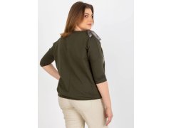 Dámská halenka EM BZ HW 20 478.42P Khaki tmavě zelená - FPrice 8
