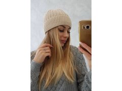 Tenká čepice Veronica K249 béžová 1