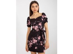 Dámské šaty LK SK 508641.29 Černá s&nbsp;růžovou vzor - FPrice 6