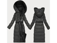 Černo-grafitová oboustranná zimní bunda (M2-6519-1+27) - Goodlooking 1