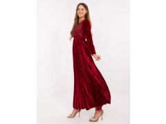 Dámské společenské šaty IT SK 16919.04P bordó - FPrice 3