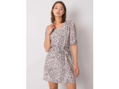 Dámské šaty LK SK 508079.47P Pudr růžová vzor - Lakerta 2