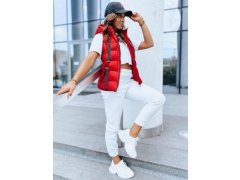 Dámská prošívaná vesta TY3783 červená - FashionStreet 1