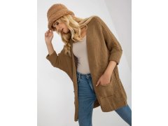 Dámský kardigan 3002.98P tmavě hnědý - FPrice 2