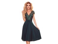Dámské šifonové šaty LINDA 381-2 zelené - Numoco 4