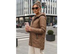Dámská přechodná bunda TY5608 hnědá - FashionStreet 2