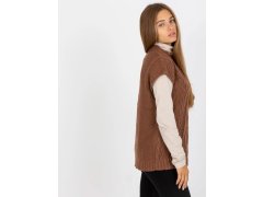 Dámská vesta D90027W90785B2 hnědá - FPrice 3