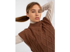 Dámská vesta D90027W90785B2 hnědá - FPrice 8