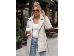 Dámská přechodná bunda TY5587 krémová - FashionStreet 3