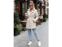 Dámská přechodná bunda TY5587 krémová - FashionStreet 4