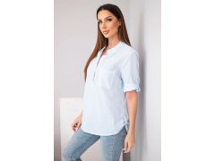 Dámská košilová halenka 39615 modrá - Kesi 2