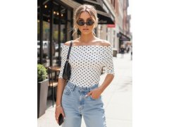 Dámská blůza BLISSE RY2511 smetanovo-černá - FashionStreet 4