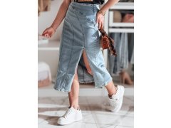 Džínová midi sukně CY0481 modrá - FashionStreet 1
