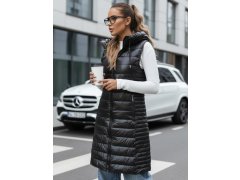 Dámská prošívaná vesta s&nbsp;kapucí TY5255 černá - FashionStreet 1