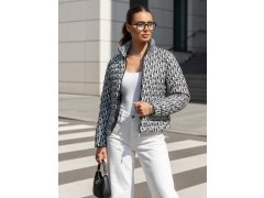 Dámská přechodová bunda se kšiltovkou TY4505 černo-bílá - FashionStreet 2