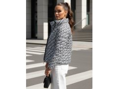 Dámská přechodová bunda se kšiltovkou TY4505 černo-bílá - FashionStreet 5