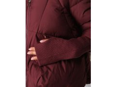 Dámská zimní prošívaná bunda s kapucí TY5898 vínová - FashionStreet 3