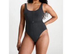 Dámské jednodílné plavky Monogram Rib KW0KW02151-BEH - Calvin Klein 5