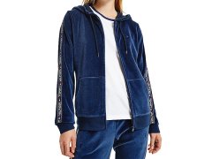 Dámská velurová mikina s&nbsp;kapucí UW0UW03219-DW5 - Tommy Hilfiger 1