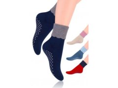 Dámské ponožky s&nbsp;protiskluzovou úpravou ABS 126 4