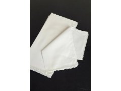 Dámské bílé kapesníky CH-895 kpl=10ks 1