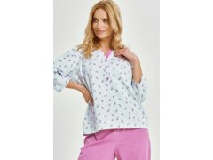 3446 DÁMSKÉ DLOUHÉ PYŽAMO YOLANDA M-XL 1