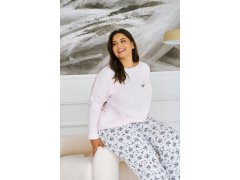 3466 DÁMSKÉ DLOUHÉ PYŽAMO ELLA 4XL-6XL 2