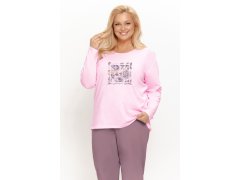 3657 DÁMSKÉ DLOUHÉ PYŽAMO SOLENE 2XL–4XL 1