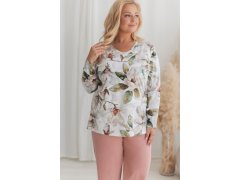 3652 DÁMSKÉ DLOUHÉ PYŽAMO DENISA 2XL–4XL 1