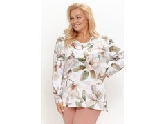 3652 DÁMSKÉ DLOUHÉ PYŽAMO DENISA 2XL–4XL 2