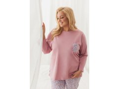 3656 DÁMSKÉ DLOUHÉ PYŽAMO AGNESSA 4XL–6XL 2