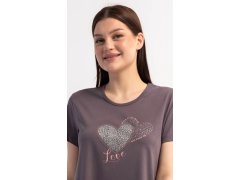Dámská noční košile s krátkým rukávem Hearts 3