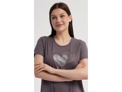 Dámská noční košile s krátkým rukávem Hearts 4