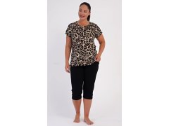 Dámské pyžamo kapri Leopard 3