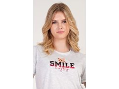 Dámská noční košile s krátkým rukávem Méďa Smile 7