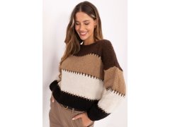 Svetr s&nbsp;proužky model 219186 Italy Moda 3