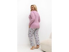 Pohodlná pyžama pro plnoštíhlé model 221188 Forever Pink 2