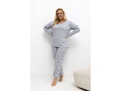 Pohodlná pyžama pro plnoštíhlé model 221195 Forever Pink 1